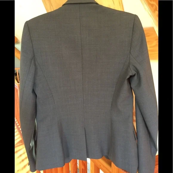 Theory Grey One-Button Blazer - Picture 8 of 11